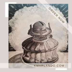 Mama's Lamp Acrylic Painting (30x40 Print on canvas)